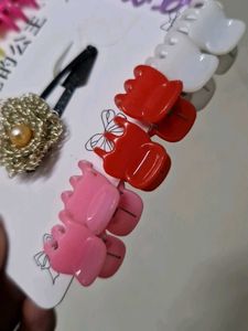 Navratri Colorful Hair Clip Set