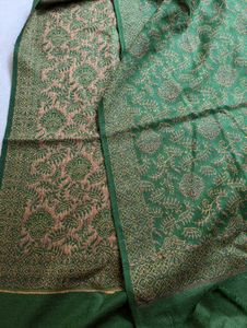Green Embroidery Shawl