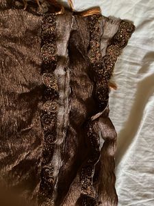 Turban and Dupatta with Gold Trim