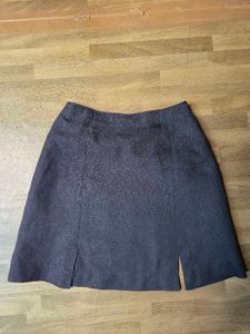 Chic Black A-line Mini Skirt
