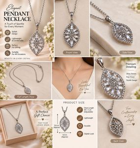 Sparkling Diamond Pendant Necklace