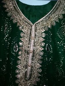 Dark Green Pakistani Salwar Suit