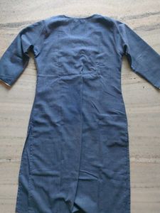 Blue Embroidered Kurta