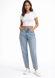 Mango Mom Jeans Light Wash