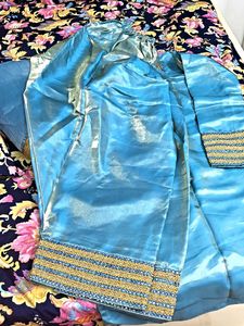 Beautiful Blue Kurta Set with Dupatta