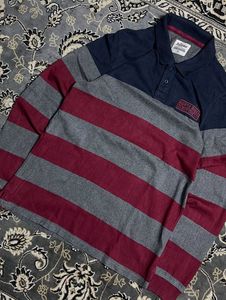Roadster Striped Long Sleeve Polo Shirt