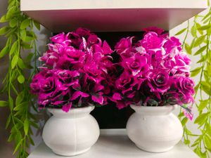 Vibrant Pink Artificial Flower Arrangement