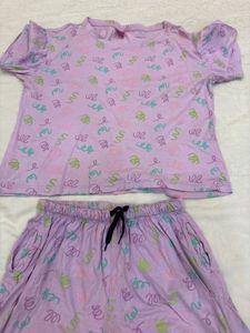 Cute Purple Pajama Set