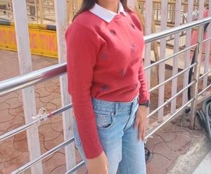 Cute Red  Sweater