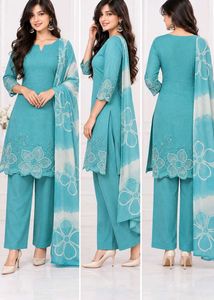 Elegant Blue Kurta Set with Dupatta