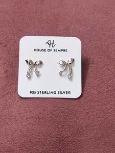 House of Sempre 925 Sterling Silver Bow Earrings