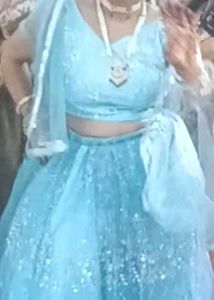 Stunning Blue Lehenga Choli Set