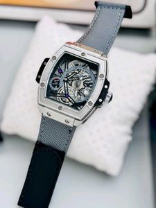 Skeleton Dial Black Watch