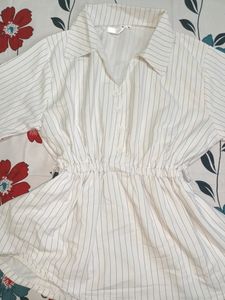 Striped Button-Down Shirt
