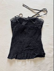 Black Lace Corset Top