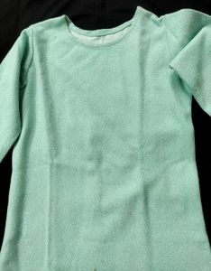 Mint Green Long Sleeve Top