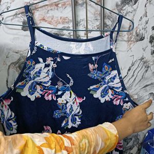 Blue Flora🎽l Tank Top