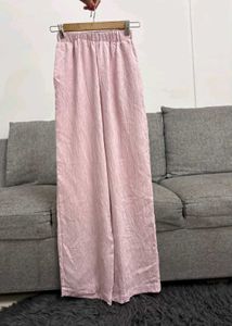 Pink Wide Leg Trousers