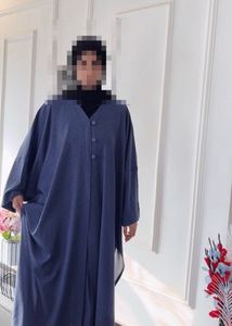 Elegant Blue Abaya Gown