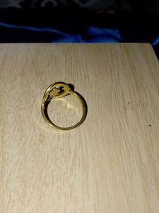 Elegant Gold Tone Floral Ring
