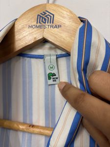 Classic Striped Button-Up Shirt