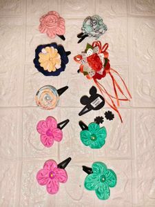 Handmade Floral Hair Clips