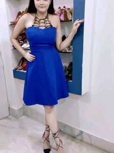 Blue Embellished Dress
