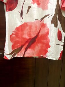 Floral Print Tunic Top…