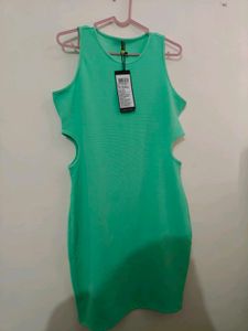 Mint Green Cutout Bodycon Dress