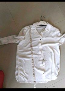 Classic White Button-Up Shirt