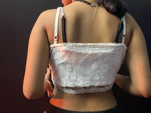 White Lace Corset Top