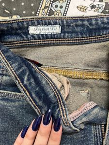 Classic Blue Denim Flare Jeans