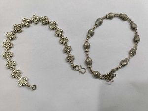 Silver Charm Anklets