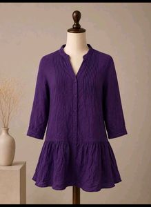 Purple Peplum Tunic