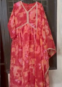 Vibrant Tie-Dye Kaftan Kurta