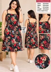 🔥 BUY 1, GET 1 FREE 🔥Black Floral Dress