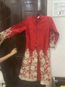 Red Embroidered Lehenga Choli