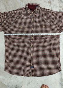 Vintage 🔥Men's Plaid Short Sleeve Shirt