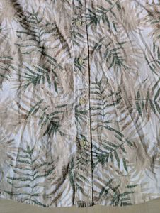 Men's Tropical Print Long Sleeve Shirt