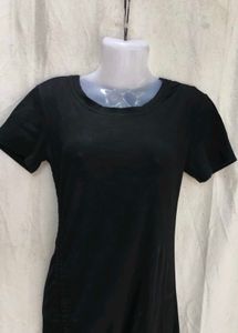 Chic Black Ruched Maxi Dress