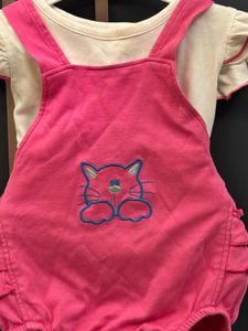 Adorable Pink Cat Romper
