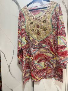Y2k Boho Paisley Print Kurta💓