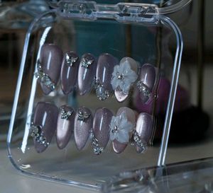 Sparkling Butterfly Press-On Nails