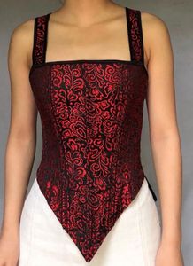 vintage brocade corset top