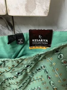 Green Sequined Ethnic sharara set