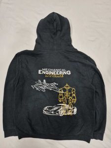BLACK TRENDING HOODIE WITH BACK PRINT