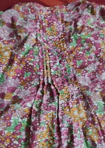 Floral Print Short kurti