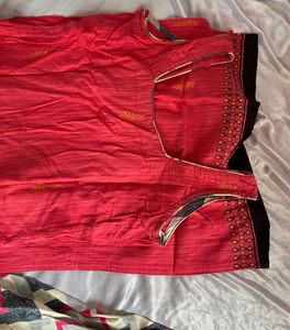 Women’s Pink Patiala Suit Set | Size M | Good