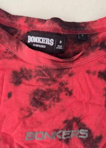Red &amp; Black Tie-Dye T-Shirt