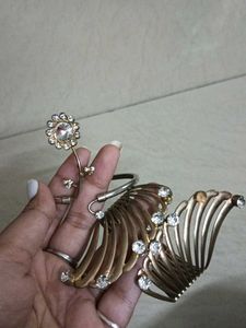 Unique Designer Cuff Bracelet set of 2